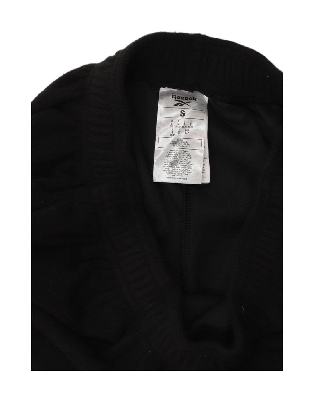 Pantaloni da tuta da donna REEBOK Joggers UK 8/10 Small Poliestere nero