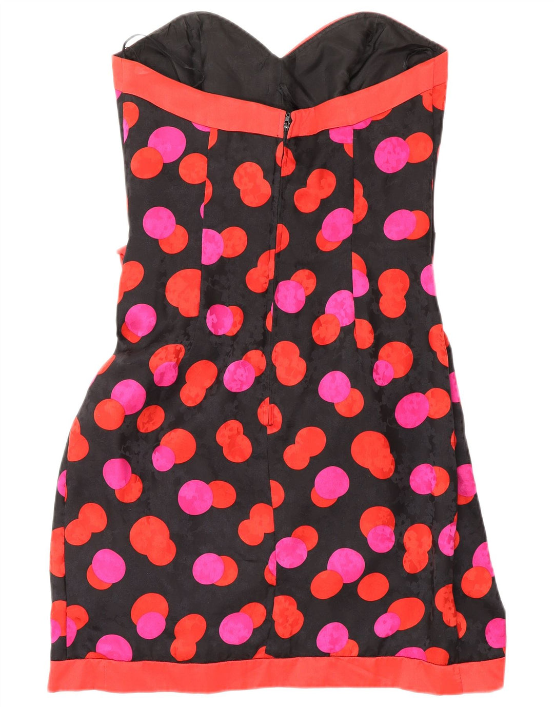 Abito senza spalline da donna MUREK UK 10 Piccoli pois multicolori