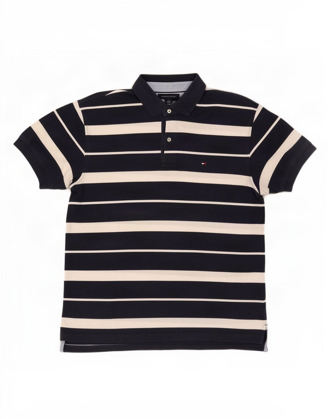 Polo da uomo Tommy Hilfiger grande a righe blu navy