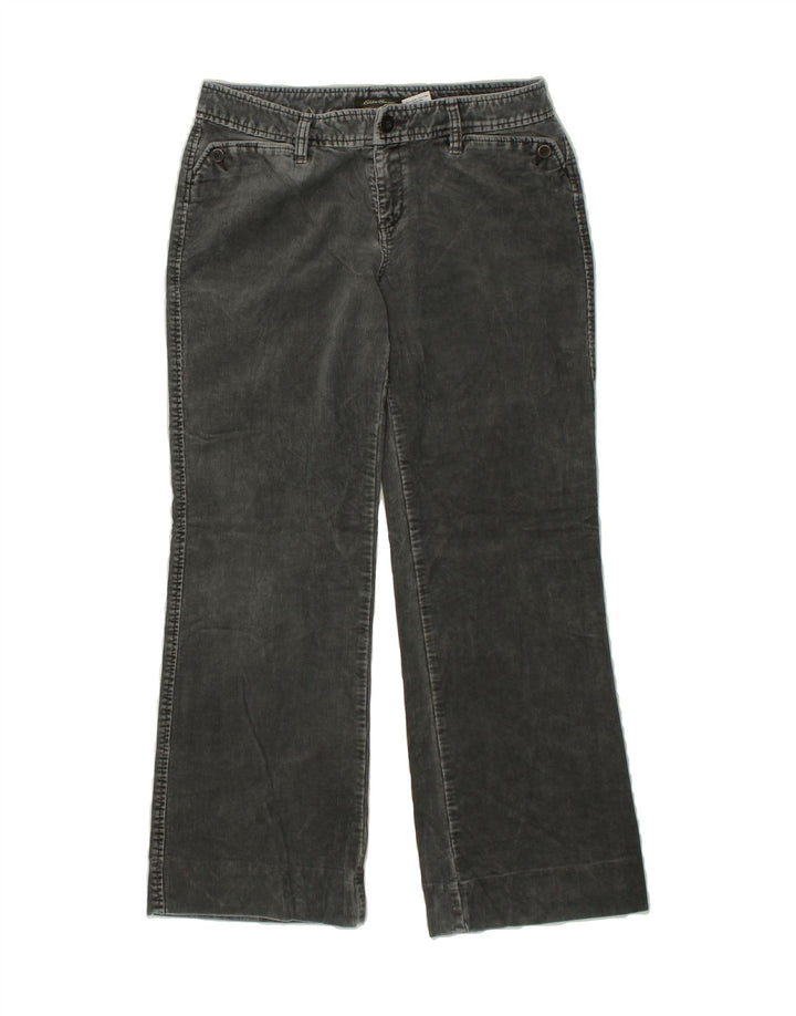EDDIE BAUER Womens Straight Corduroy Trousers US 6 Medium W30 L29  Grey | Vintage Eddie Bauer | Thrift | Second-Hand Eddie Bauer | Used Clothing | Messina Hembry 