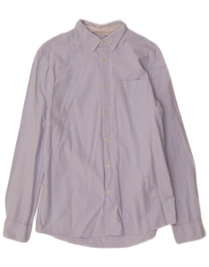 Camicia da uomo classica Jack Wills in cotone gessato blu medio