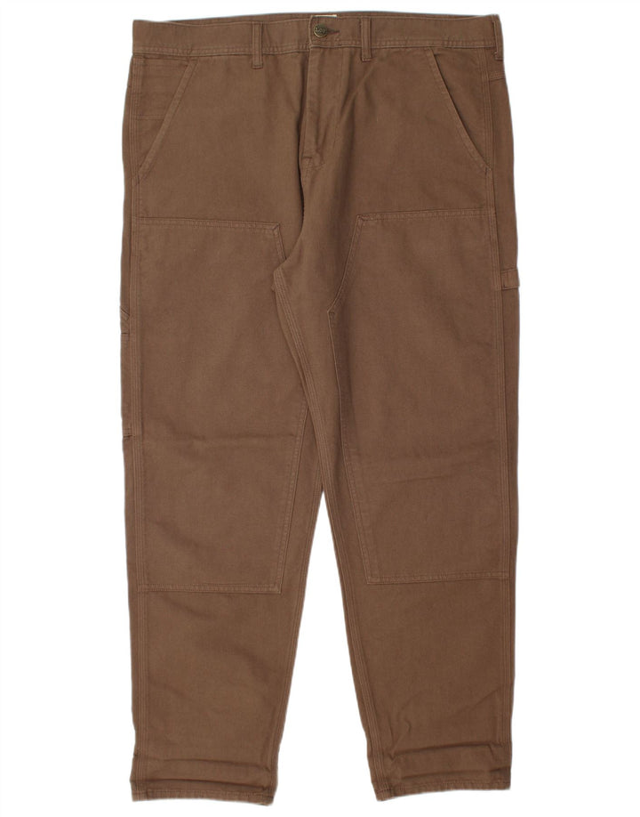 Pantaloni cargo affusolati Lee Carpenter da uomo W36 L30 in cotone marrone