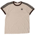 T-shirt oversize da donna ADIDAS UK 10 piccola in cotone bianco