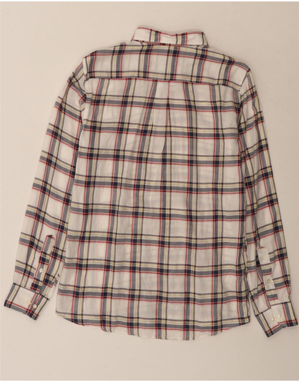Camicia Barbour da uomo su misura in cotone a quadri multicolore medio