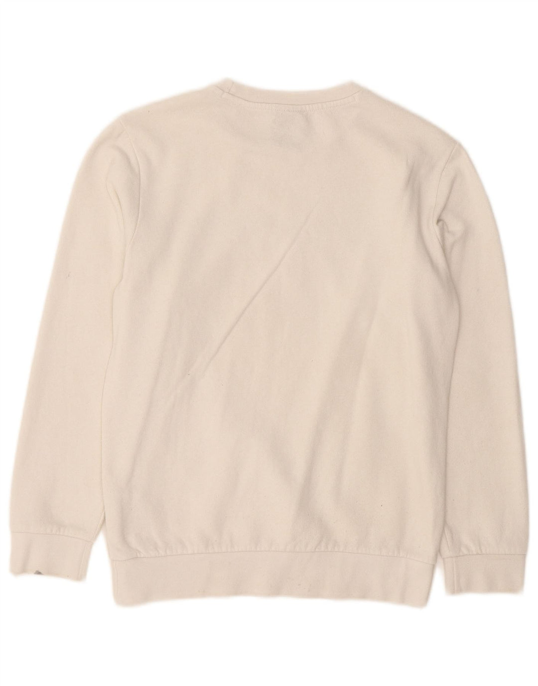 CHAMPION Boys Graphic Sweatshirt Jumper 11-12 Years Large White Cotton
