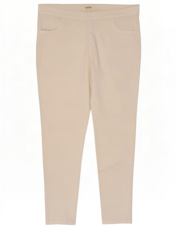 Pantaloni casual skinny da donna Marks & Spencer UK 16 Large W34 L26 Bianco