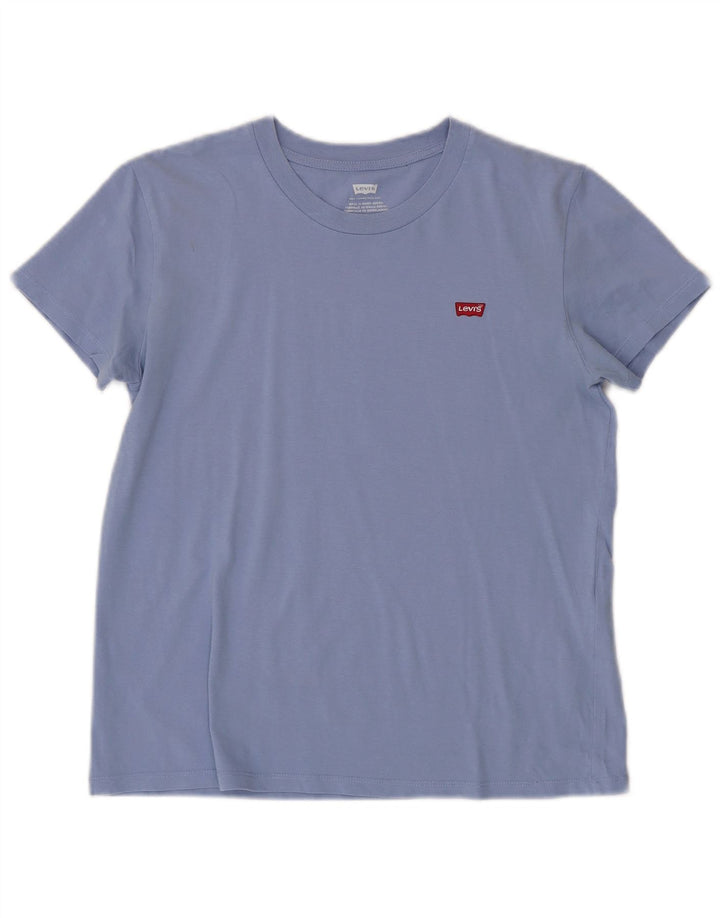 T-shirt da donna Levi's Top UK 10 piccola in cotone blu