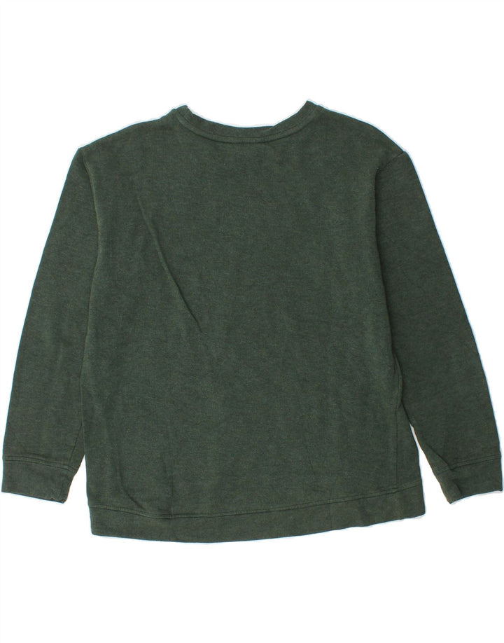 ORVIS Womens Sweatshirt Jumper UK 14 Medium Green Modal Vintage Orvis and Second-Hand Orvis from Messina Hembry 