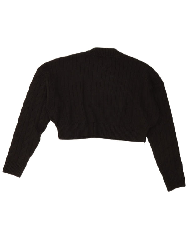 Maglione maglione girocollo con grafica da donna Tommy Hilfiger UK 12 medio nero