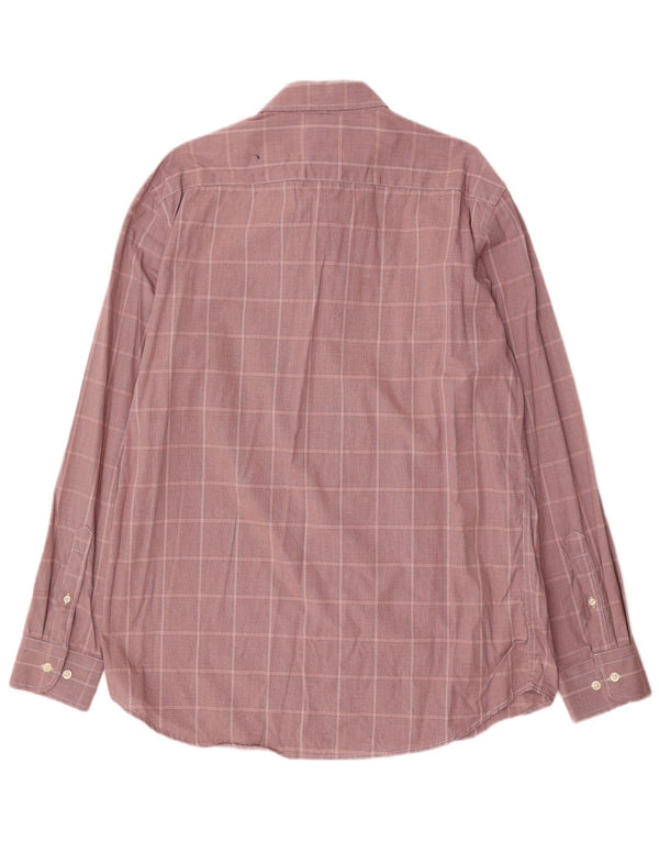 Camicia Carrera da uomo vestibilità regolare XL in cotone a quadri bordeaux