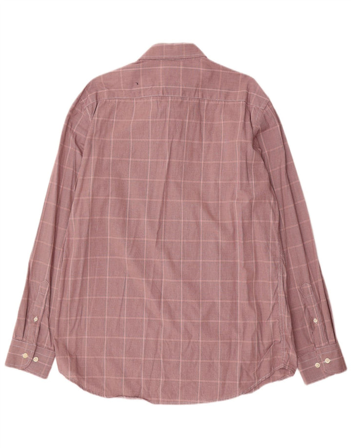 Camicia Carrera da uomo vestibilità regolare XL in cotone a quadri bordeaux