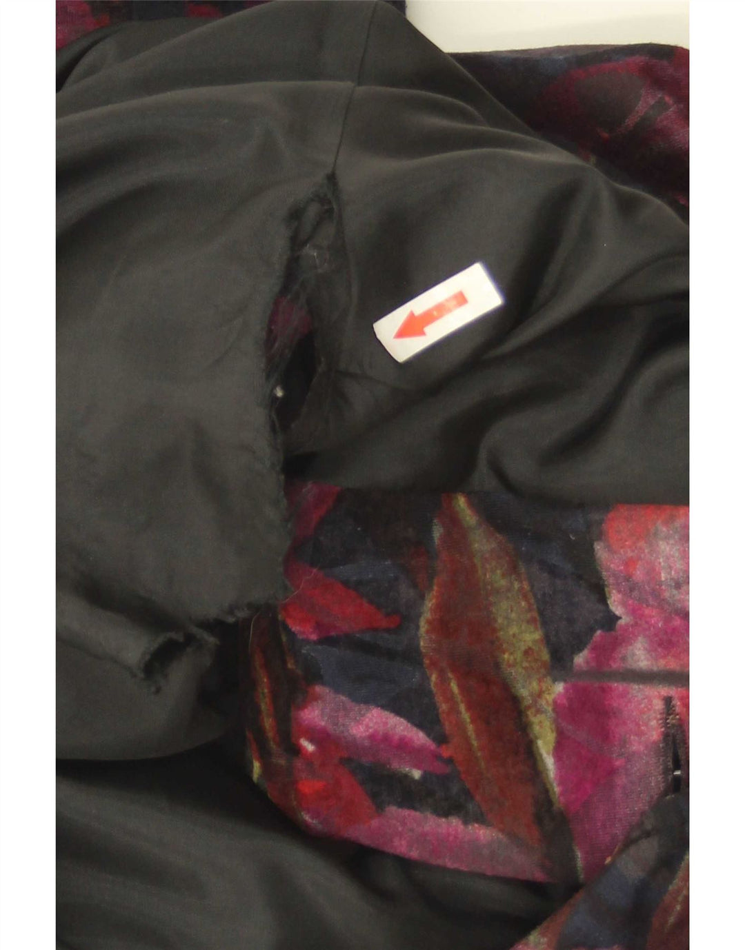 Giacca blazer vintage da donna a 3 bottoni UK 10 piccolo floreale multicolore
