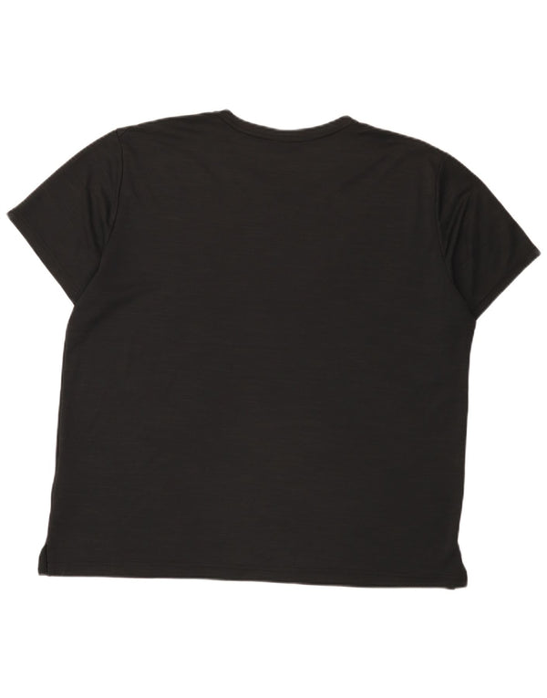 T-shirt Nike da uomo Dri Fit Top XL poliestere chiazzato nero