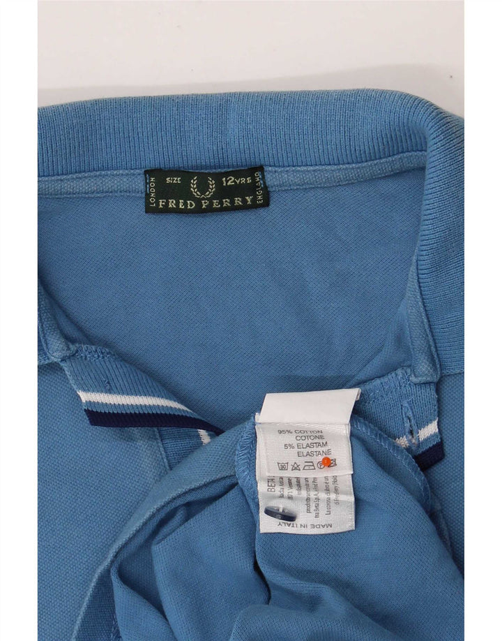 Polo Fred Perry da bambino 11-12 anni in cotone blu