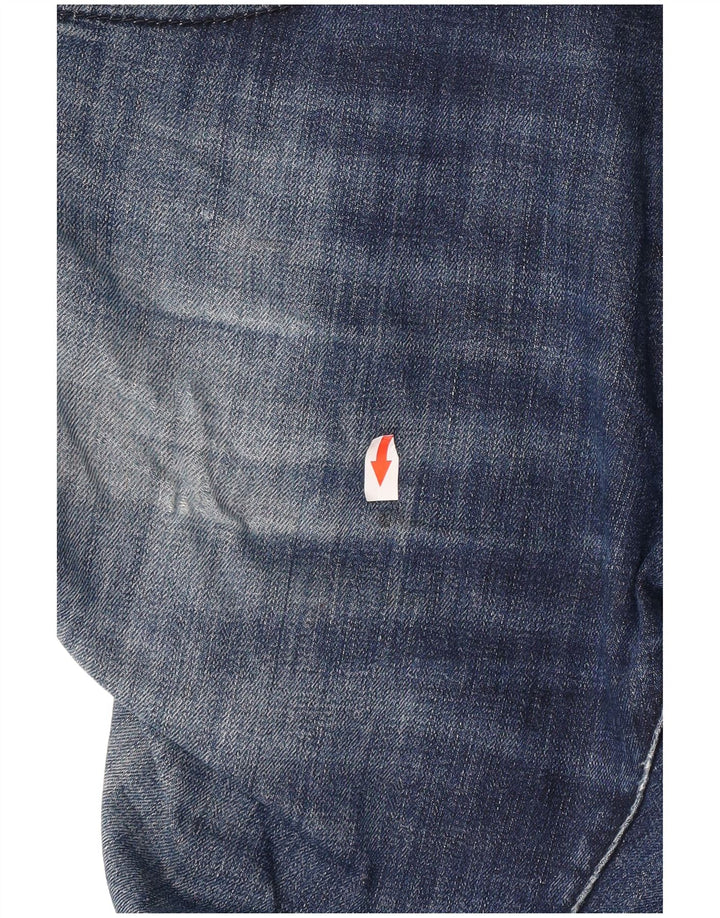 Jeans dritti regolari da donna Hugo Boss W36 L32 cotone blu