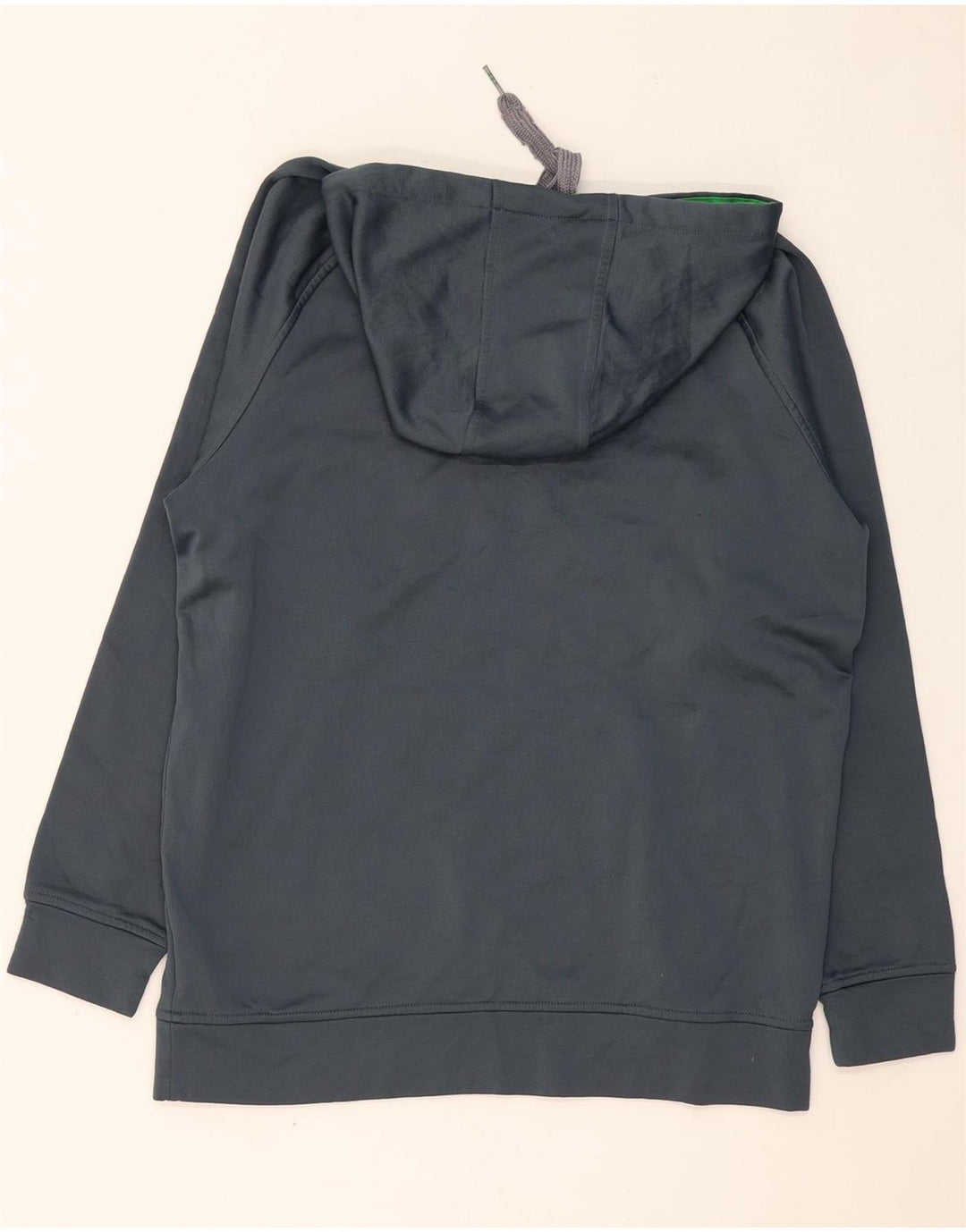 Maglione con cappuccio grafico da uomo ADIDAS grande in poliestere blu navy