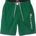 Pantaloncini da bagno grafici da uomo Champion Small verde in poliammide