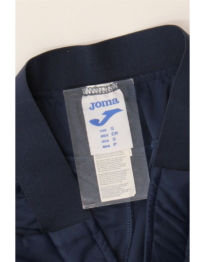 Joma Pantaloni da tuta grafici da uomo piccoli in poliestere blu navy