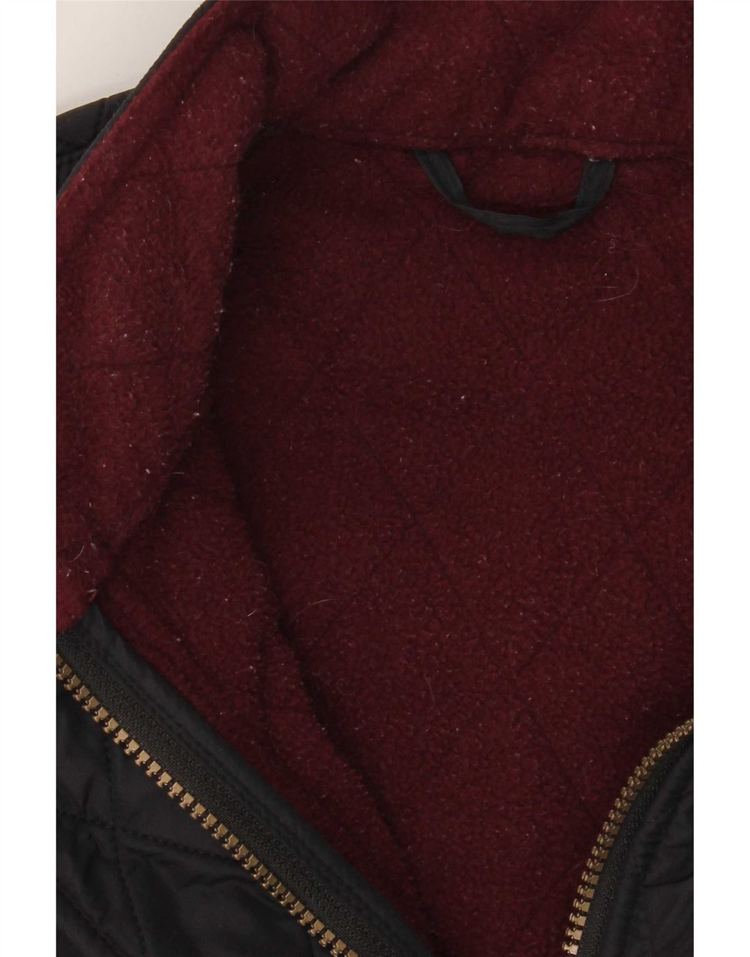 Gilet trapuntato da donna Barbour UK 16 grande classico in poliestere nero
