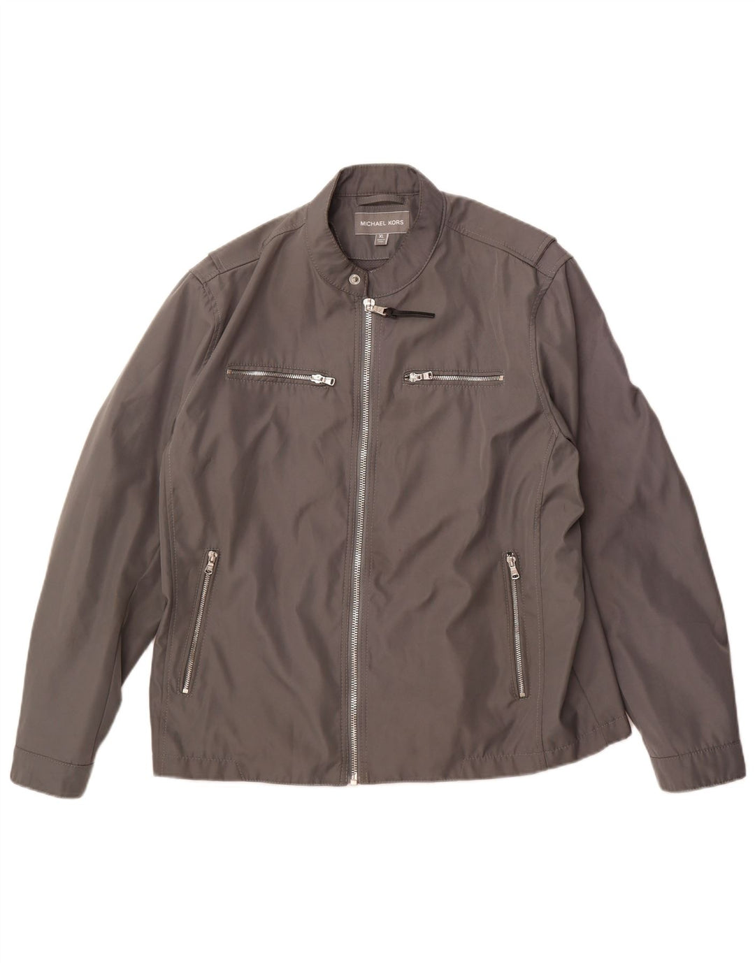 MICHAEL KORS Giacca utilitaria da uomo UK 42 XL Poliestere grigio