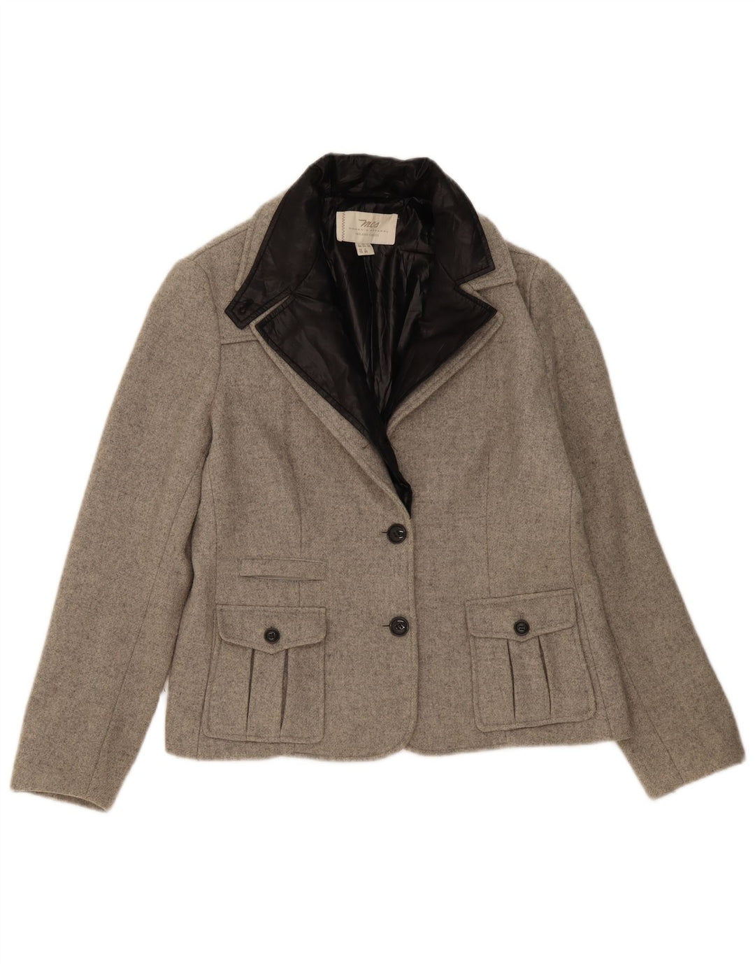 Giacca blazer da donna Marlboro Classics UK 16 Large Grigio Colorblock
