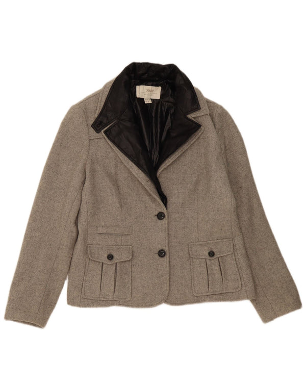 Giacca blazer da donna Marlboro Classics UK 16 Large Grigio Colorblock