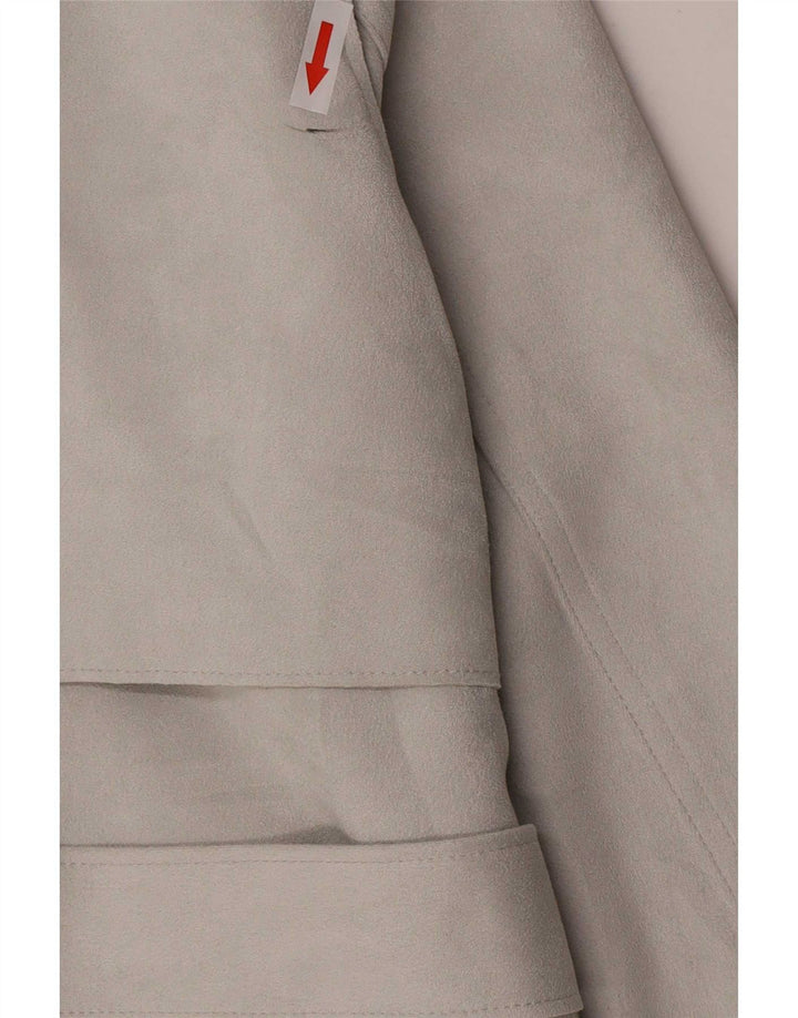 Trench da donna Zara UK 10 piccolo poliestere grigio