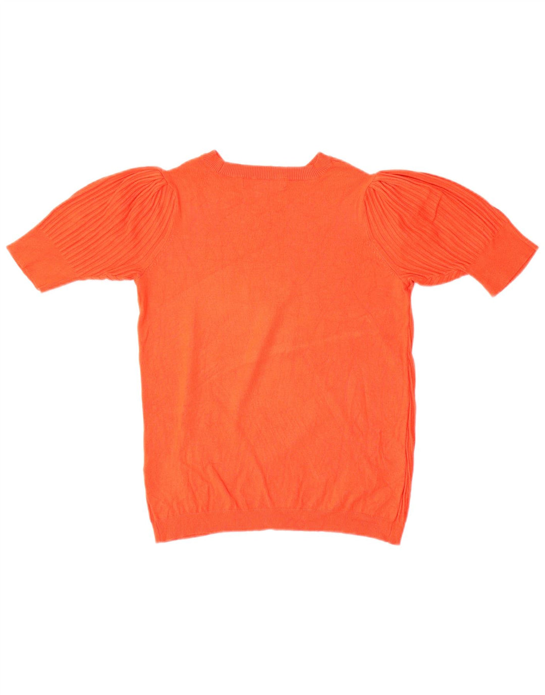 Maglione maglione con scollo a barca da donna Marks & Spencer UK 10 piccolo arancione