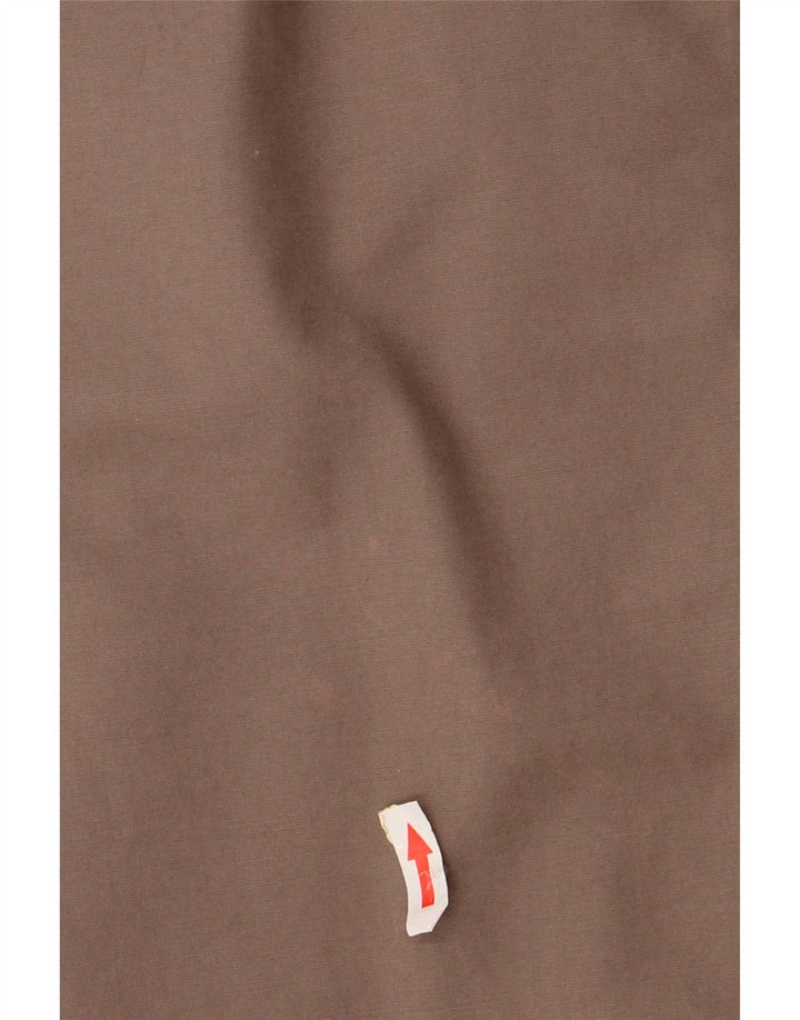 Gonna midi da donna Zara UK 12 media W28 cotone beige
