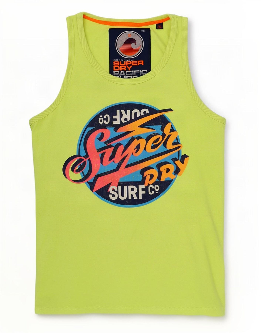 Canotta grafica da uomo Superdry grande in cotone verde