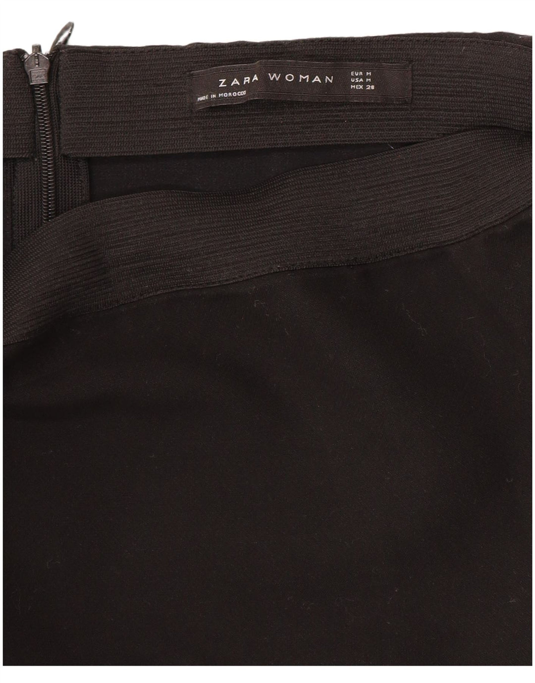 ZARA Womens Mini Skirt Medium W28  Black