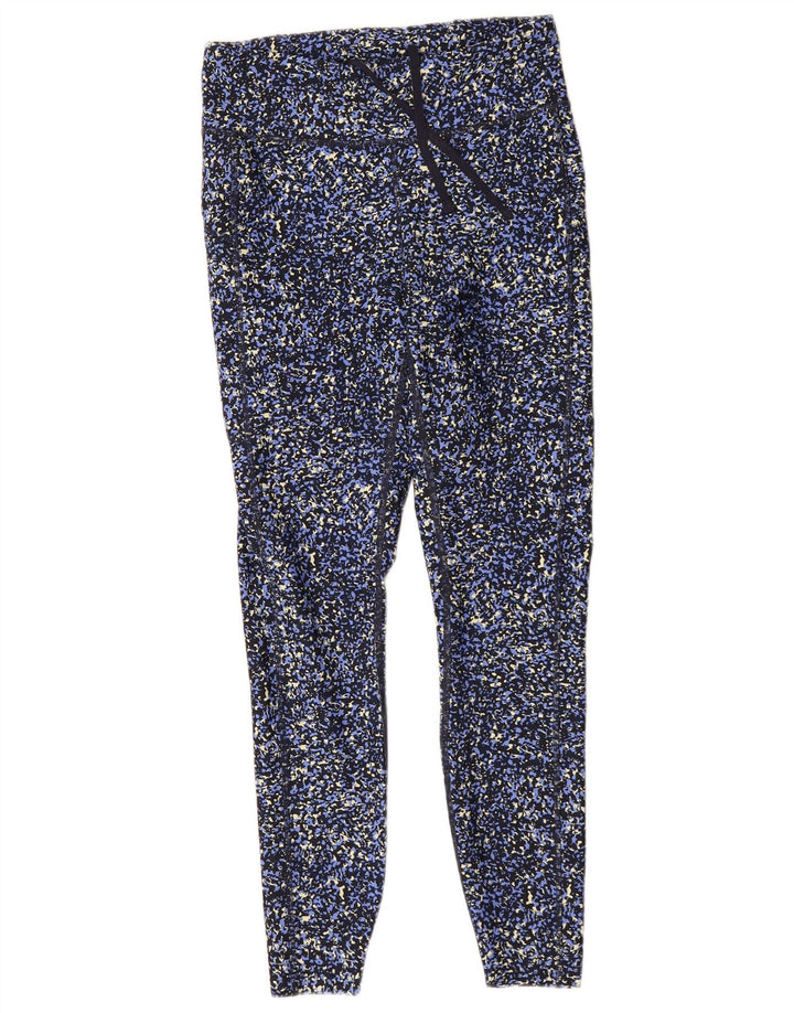 Leggings da donna Marks & Spencer UK 10 Piccolo poliestere screziato blu