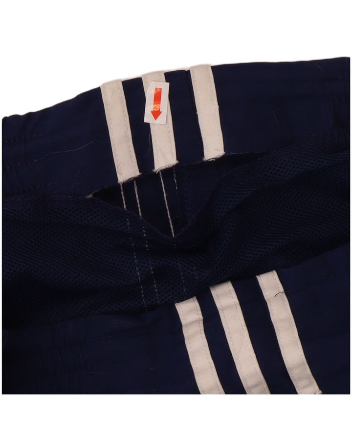 Pantaloni da tuta da uomo Adidas UK 38/40 Poliestere blu navy medio
