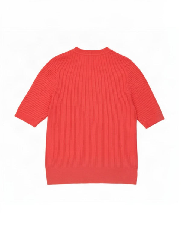 Maglione maglione girocollo da donna Marks & Spencer UK 14 grande rosa
