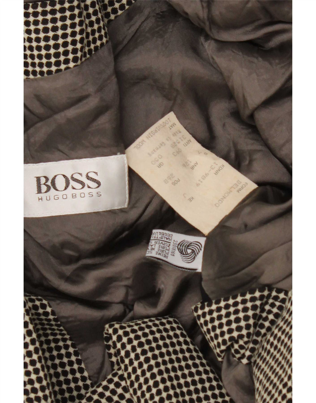 Giacca blazer doppiopetto da donna Hugo Boss IT 50 XL grigio maculato