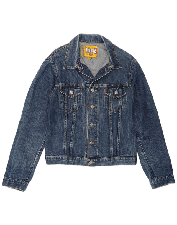 Giacca in denim da donna New Jeans UK 18 XL cotone blu