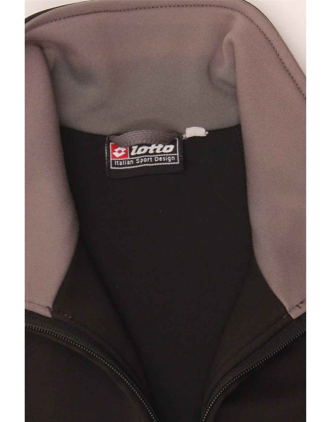 LOTTO Mens Tracksuit Top Jacket Medium Black Vintage Lotto and Second-Hand Lotto from Messina Hembry 