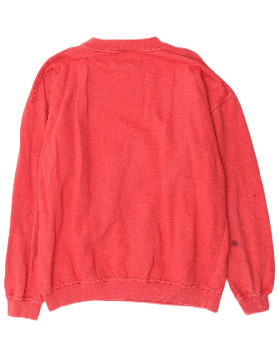 Felpa con grafica oversize da donna VINTAGE UK 18 XL cotone rosso