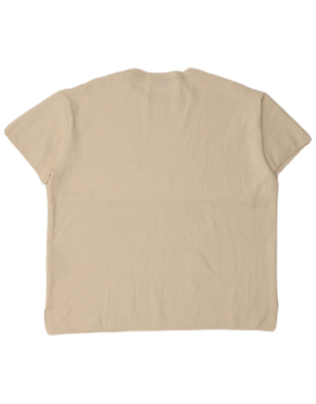T-shirt oversize da donna Zara Top UK 14 viscosa bianco sporco medio