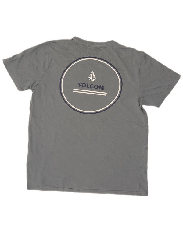 T-shirt grafica da donna VOLCOM Top UK 16 grande cotone blu