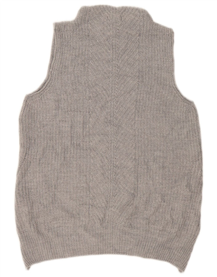 Canotta oversize da donna Topshop UK 10 piccola in acrilico grigio