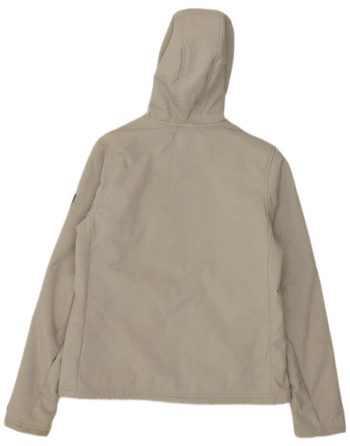 Giacca Sherpa da donna con cappuccio Superdry UK 12 Poliestere grigio medio