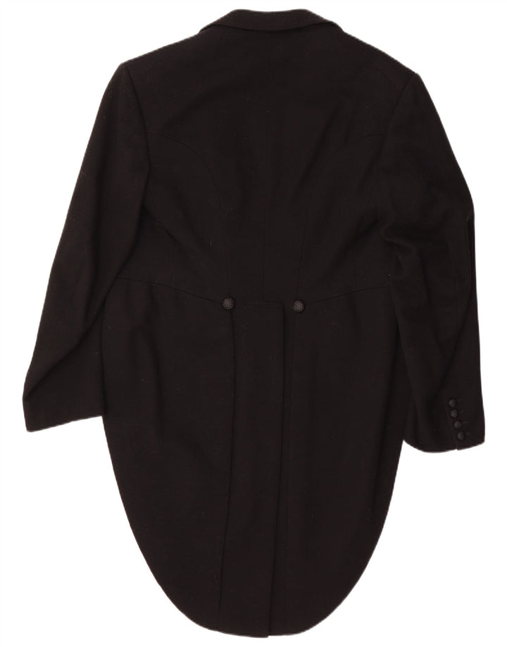 Giacca blazer frac da uomo vintage UK 36 piccola nera