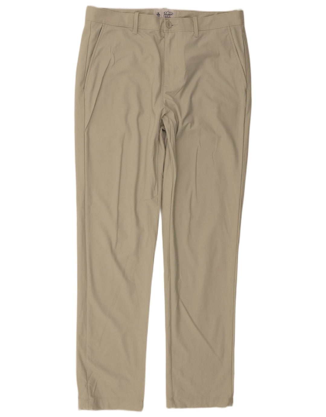 Pantaloni chino slim da uomo Penguin W34 L32 poliestere verde