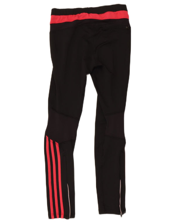 Leggings Adidas da donna UK 12 Medium Black Colourblock in poliestere