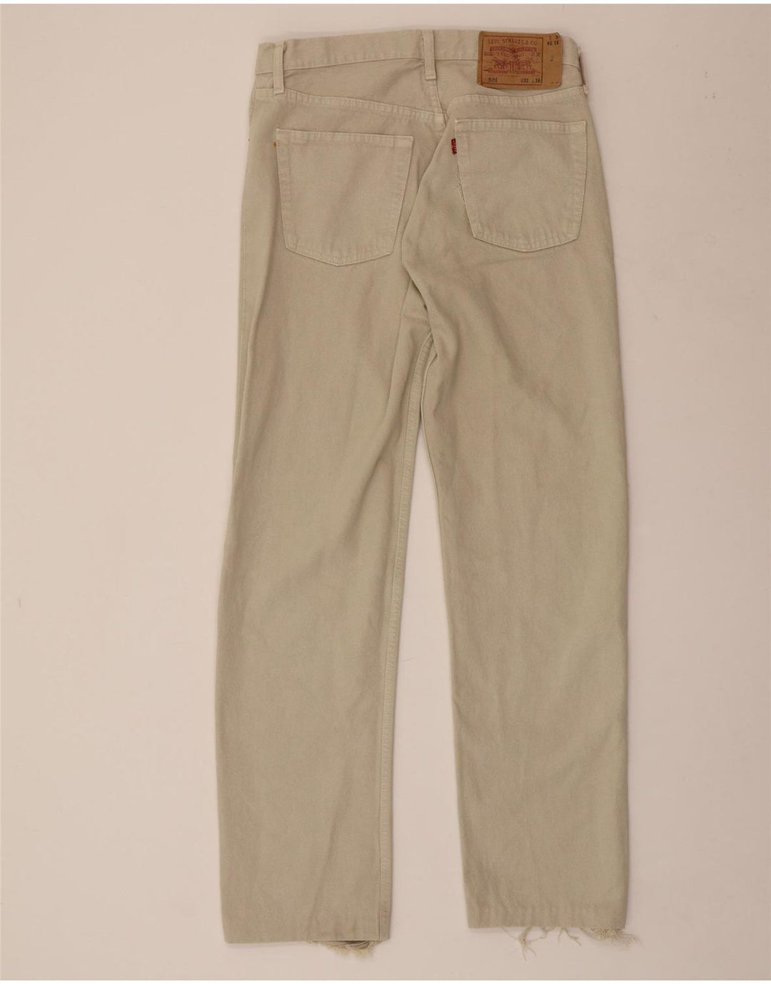 Levi's Uomo 501 Pantaloni Casual Dritti W31 L30 Beige