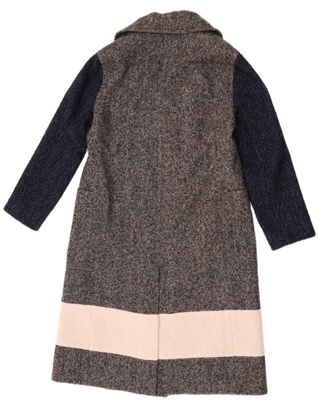 Cappotto doppiopetto da donna French Connection UK 6 XS Grigio Colourblock