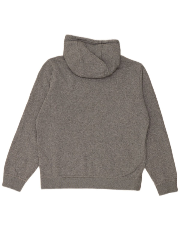 Felpa con cappuccio grafica Nike da uomo in cotone grigio medio