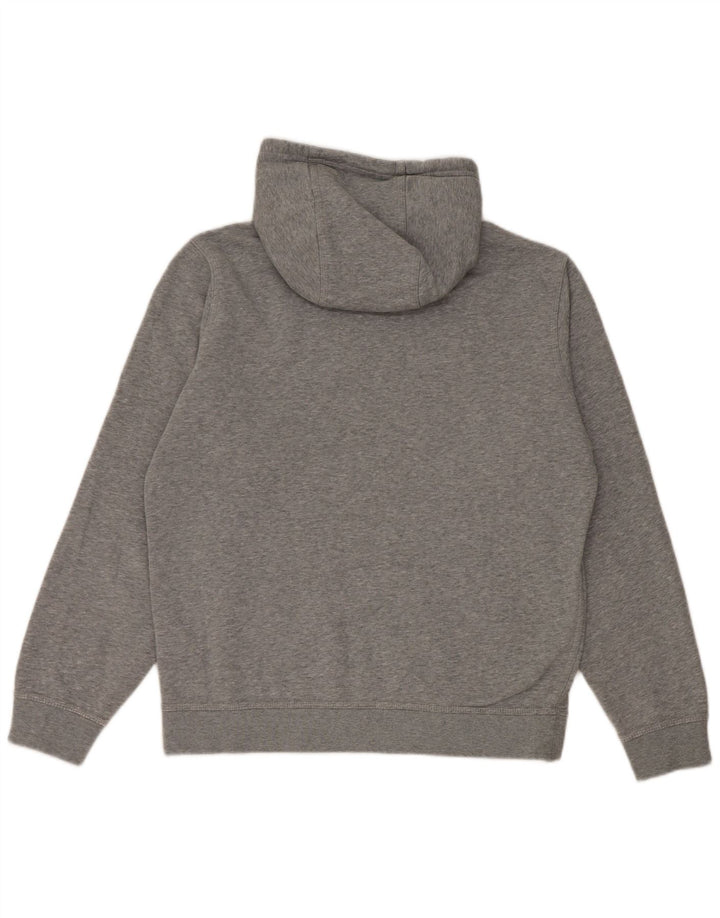 Felpa con cappuccio grafica Nike da uomo in cotone grigio medio