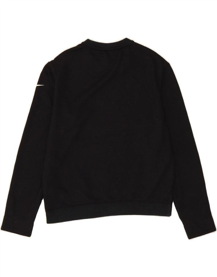 NIKE Womens Dri Fit Oversized Graphic Sweatshirt Jumper UK 10 Small Black Vintage Nike and Second-Hand Nike from Messina Hembry 